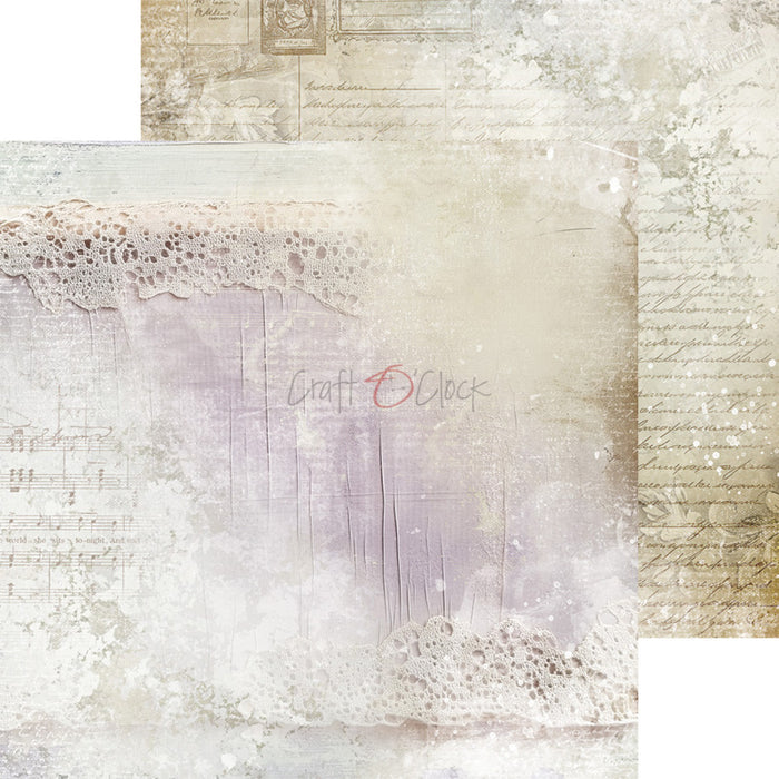 Craft O'Clock - 8X8 Basics Paper Pad - Heritage Whispers. Available at Embellish Away located in Bowmanville Ontario Canada.