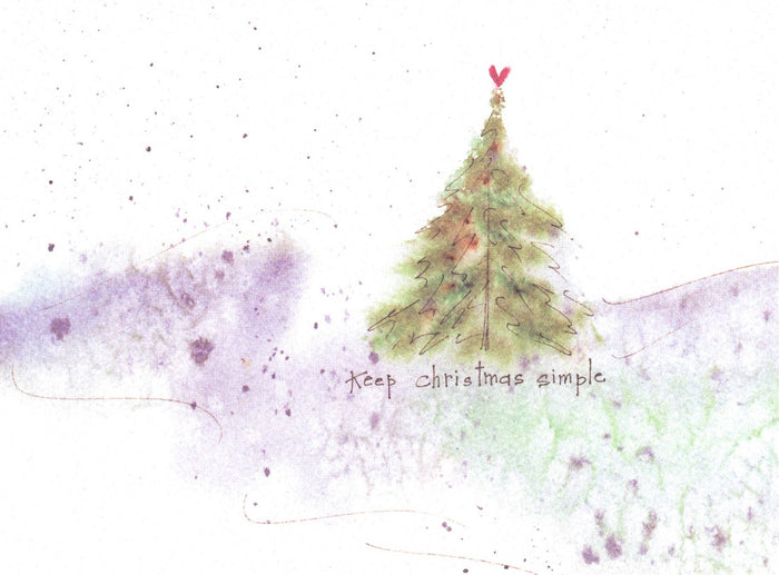 Credo Designs LTD - Keep Christmas Simple Christmas Card (Set of 10)