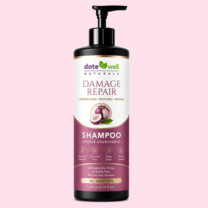 Damage Repair Shampoo for Hair Strengthening & Frizz Control | Deep Nourishment for Dry & Damaged Hair | 200ml