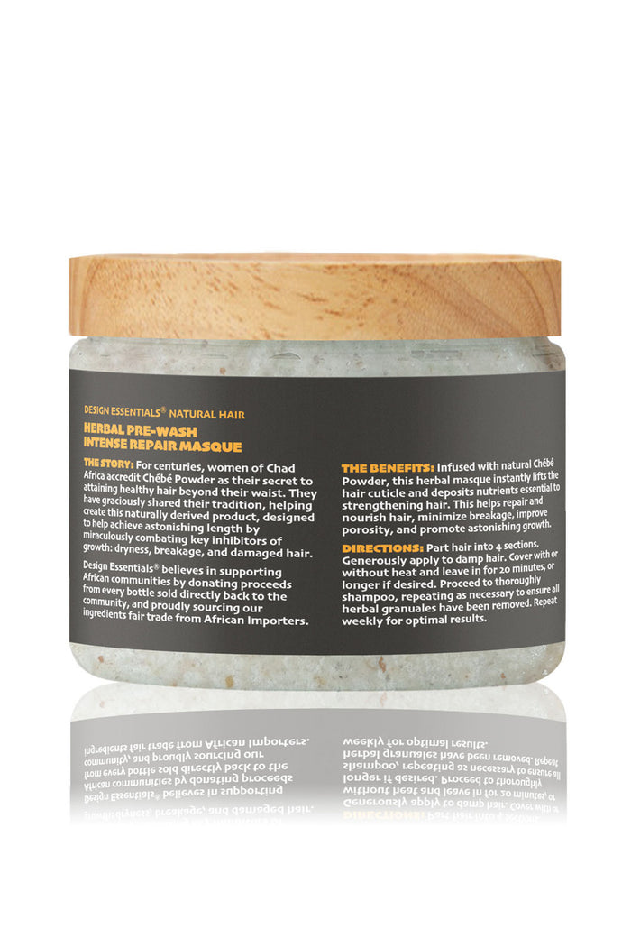 DESIGN ESSENTIALS Herbal Pre-Wash Intense Repair Masque 12oz