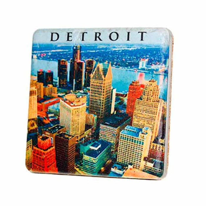 Detroit Skyline Coaster - City Bird