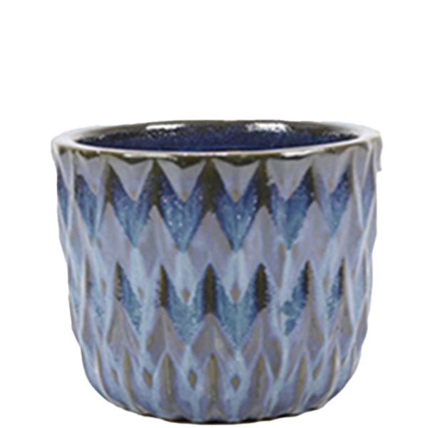 Diamond Cylinder Set Of 3 Blue