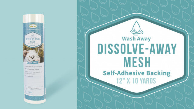 Dissolve Away Mesh Self-Adhesive Backing Stabilizer