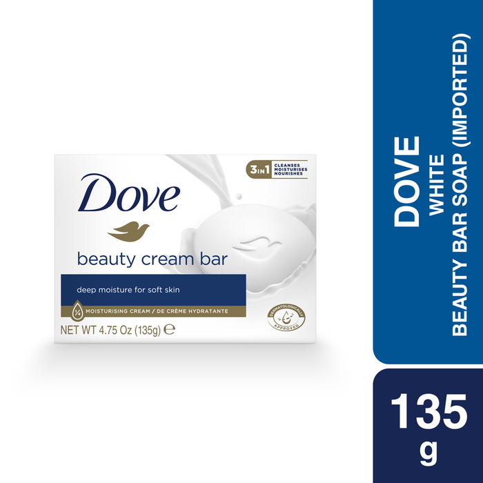 Dove Beauty Bar White (Imported )(UI) 135g