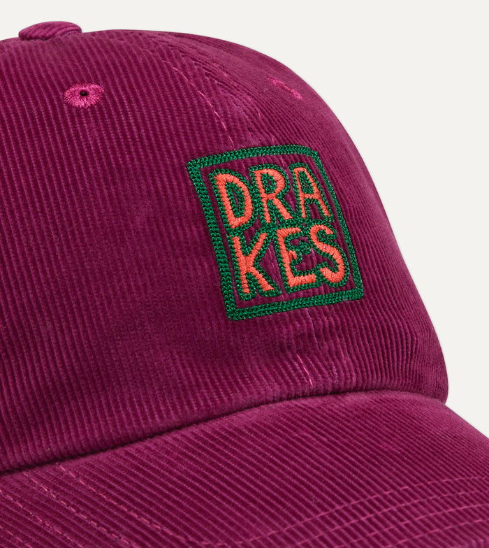Drake's Square Font Cord Baseball Cap
