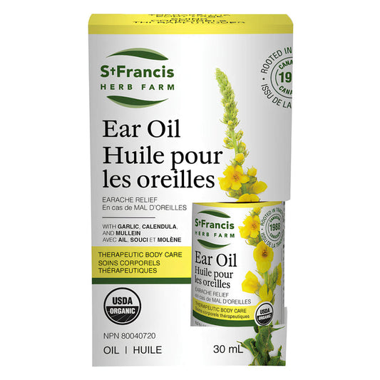 Package of St. Francis Herb Farm Ear Oil 30ml