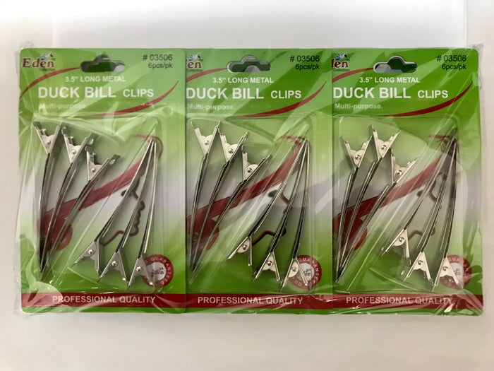Eden Duck Bill Clips - Dozen #03506 - Palms Fashion Inc.