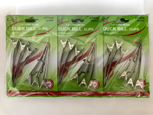 Eden Duck Bill Clips - Dozen #03506 - Palms Fashion Inc.