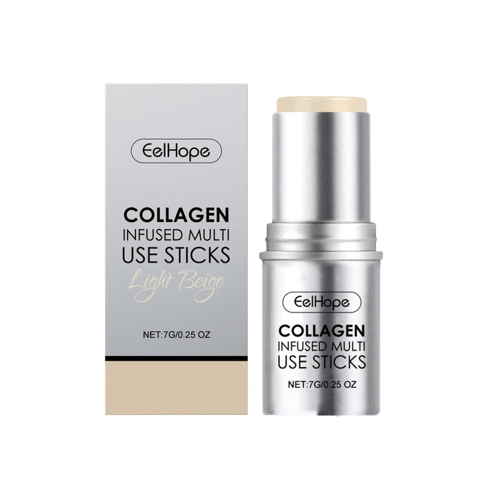 EELHOPE Foundation Collagen Makeup Stick – Hydrating & Firming with Collagen & Hyaluronic Acid Beige EELHOE COSMETICS