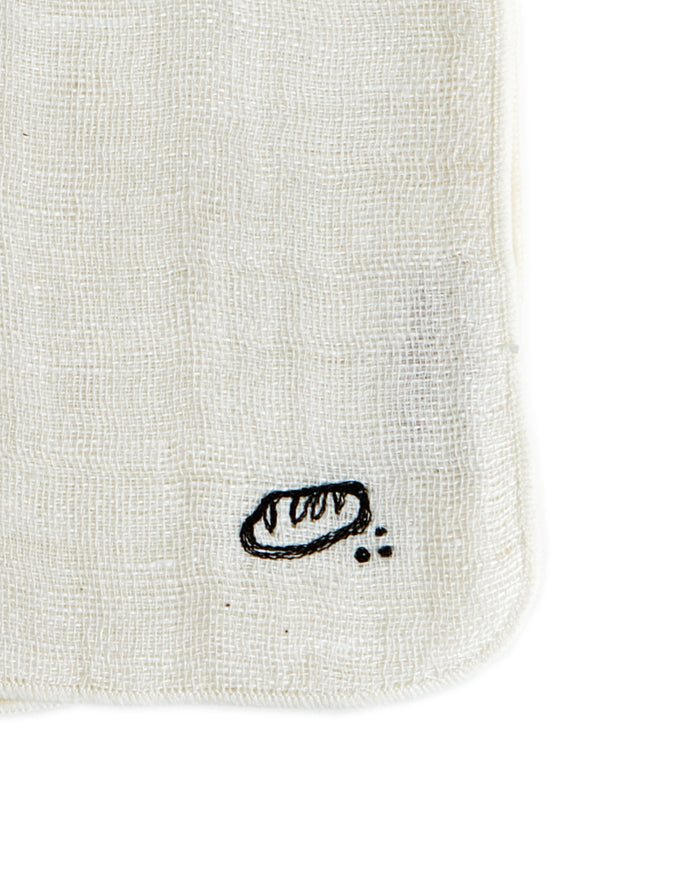 Embroidered Handkerchief Cloth - Bread