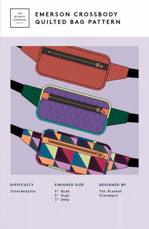 Emerson Crossbody Quilted Bad Pattern By The Blanket Statement Quilt Co.