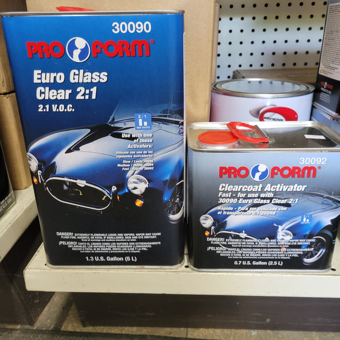 EUROPEAN CLEAR COAT 2K URETHANE 5 LITERS + 2.5 LITER  Fast ACTIVATOR