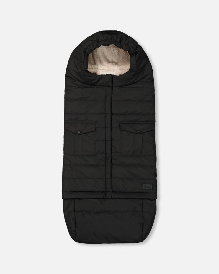 Evolutive Baby Footmuff Designed For Car Seat And Stroller Black | Deux par Deux | Jenni Kidz