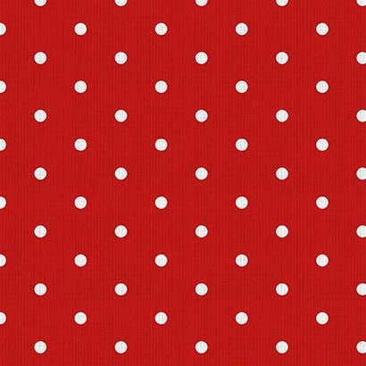 F2145 Retro Polka Dots - Red