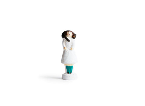 Figurine with Cat Muffler - Emerald (OUT OF STOCK)