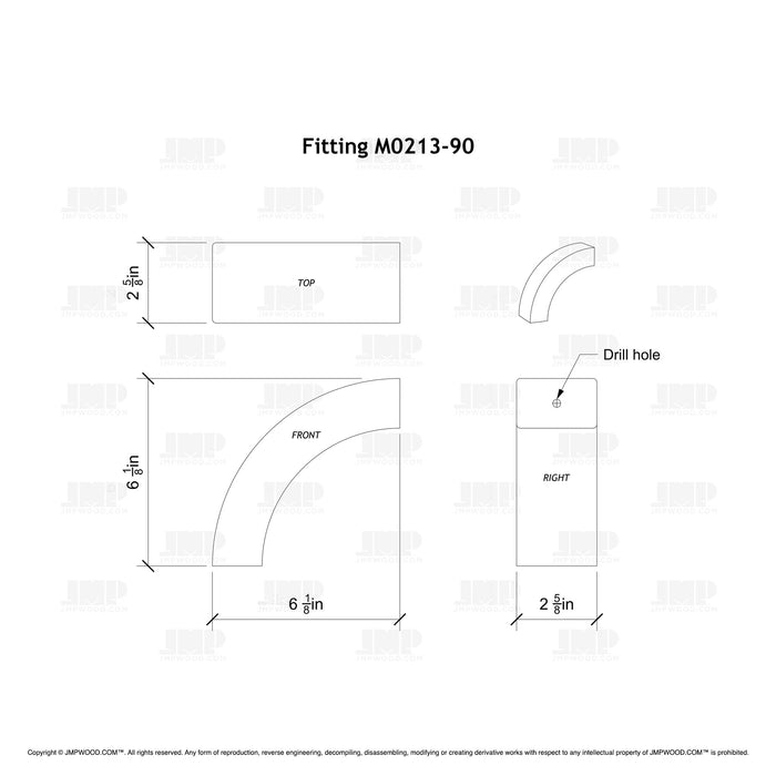 Fitting M0213-90 - Over Easing 90º