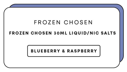 Frozen Chosen 30mL Nic Salts | Blueberry & Raspberry-Image 1