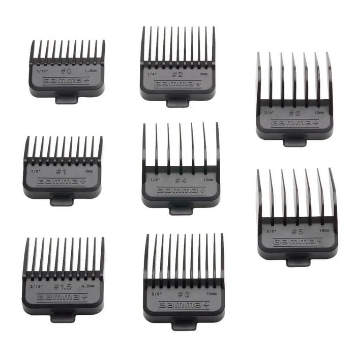 Gamma+ Stylecraft Double Magnetic Guards- Black - BUYBARBER.COM