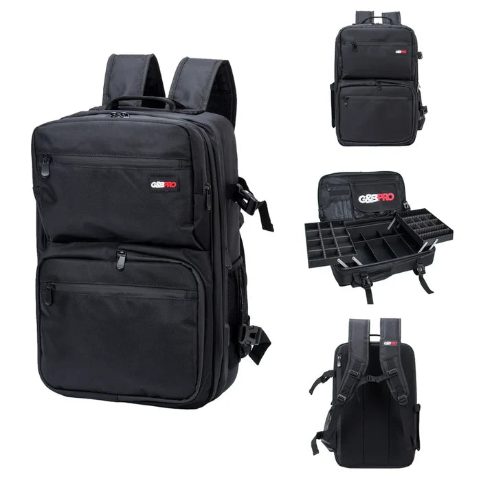 G&B PRO MOBILE WORK STATION Full SIZE Backpack - BLACK - Palms Fashion Inc.