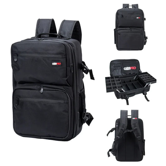 G&B PRO MOBILE WORK STATION Full SIZE Backpack - BLACK - Palms Fashion Inc.