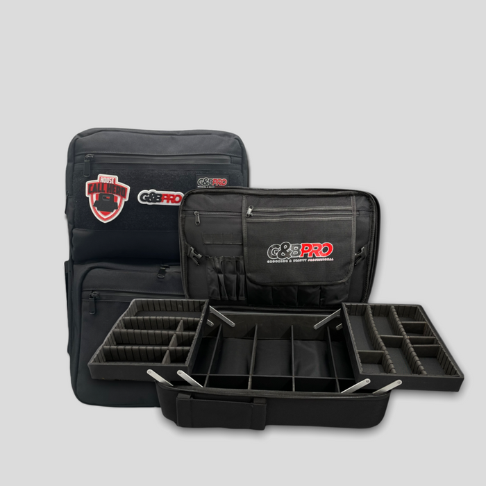 G&B PRO MOBILE WORK STATION Full SIZE Backpack - BLACK - Palms Fashion Inc.