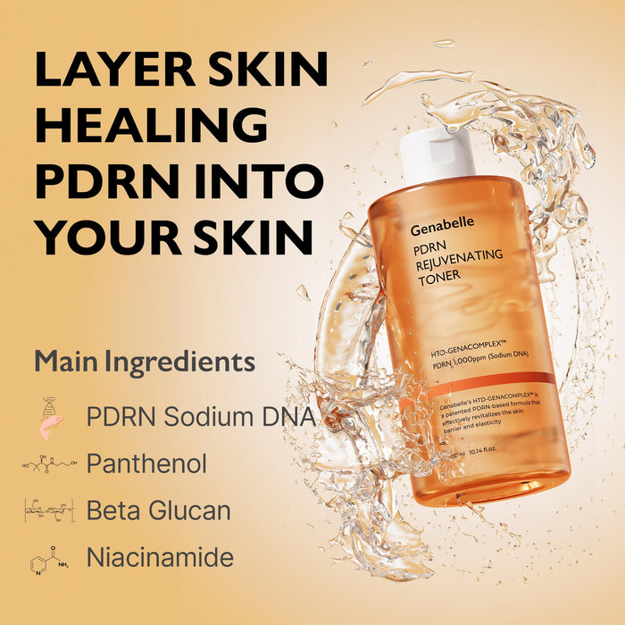 Genabelle PDRN Rejuvenating Toner 300ml تونر تجديد البشرة من جينبيل PDRN - Princess Cosmetics Qatar