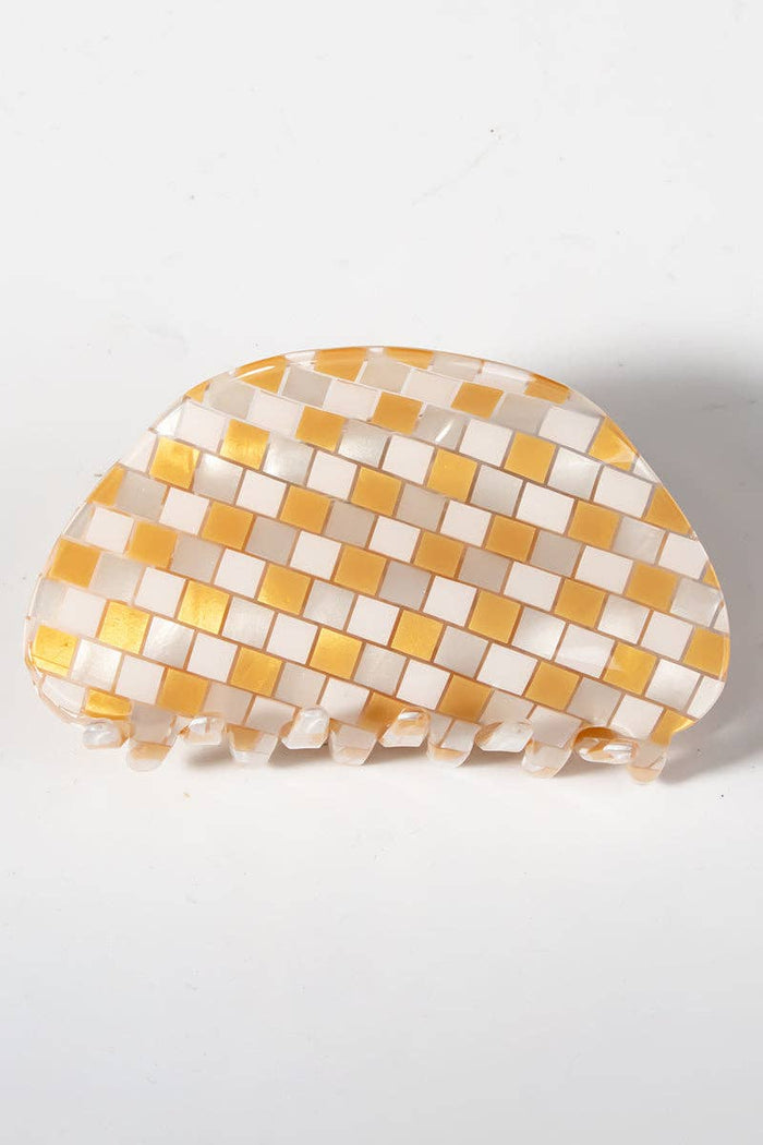 Geometric Design Hair Claw