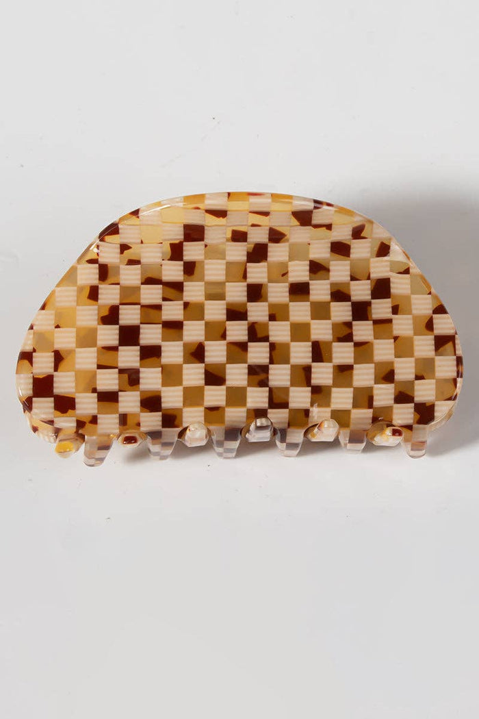 Geometric Design Hair Claw