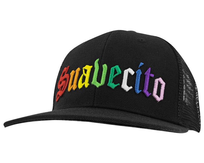 "Get It" Mesh Rainbow Hat Angle
