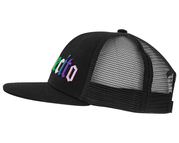 "Get It" Mesh Rainbow Hat Side