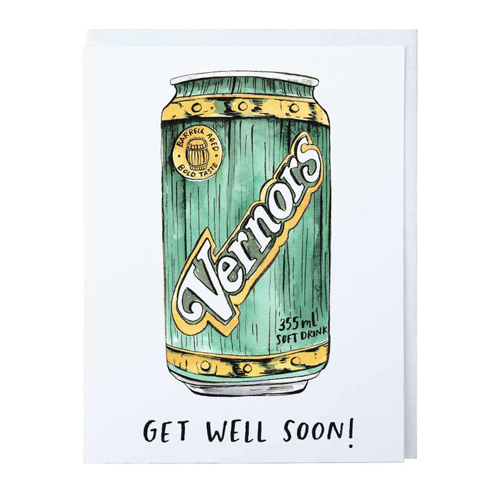 Get Well Soon Vernors Card - City Bird