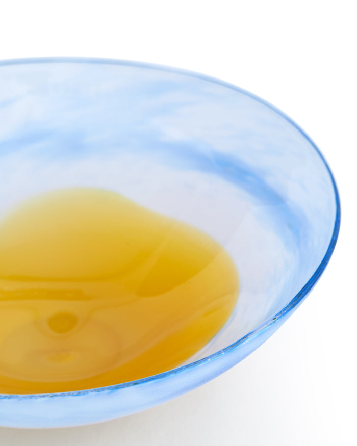 Glass Bowl - Blue and Yellow