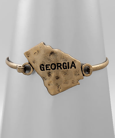 Gold State Georgia and Tennessee Bangle
