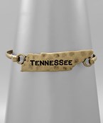 Gold State Georgia and Tennessee Bangle
