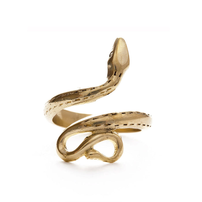 Golden Serpent Ring - City Bird