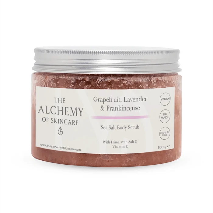 Grapefruit, Lavender & Frankincense Himalayan & Sea Salt Body Scrub skincare