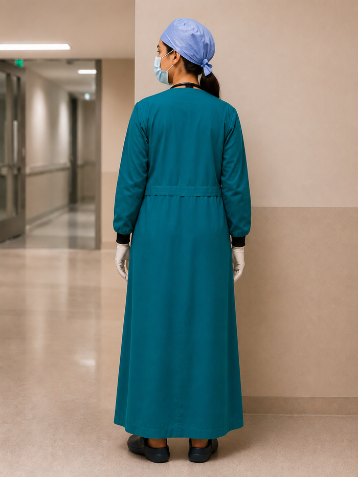 GREEN SURGEON GOWN FOR WOMEN