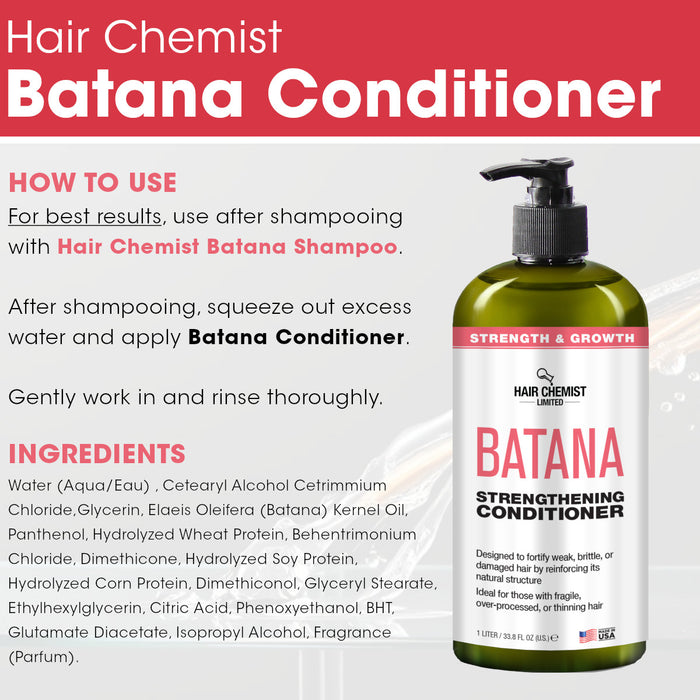 Hair Chemist Batana Strengthening Conditioner 33.8 oz.