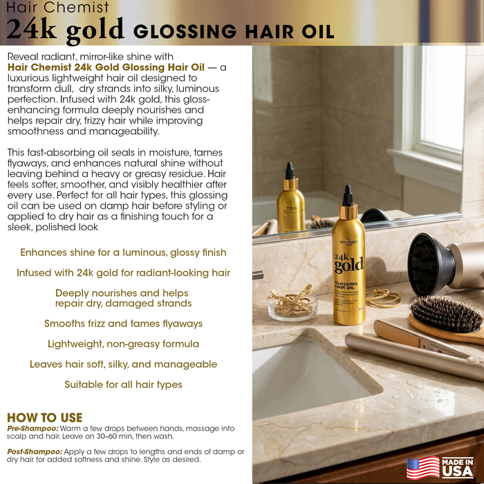 Hair Chemist Hair Chemist 24K Gold 5-Piece Complete Hair Care Set