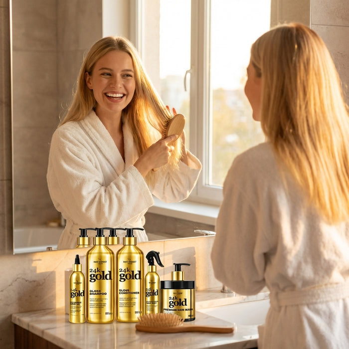 Hair Chemist Hair Chemist 24K Gold 5-Piece Complete Hair Care Set
