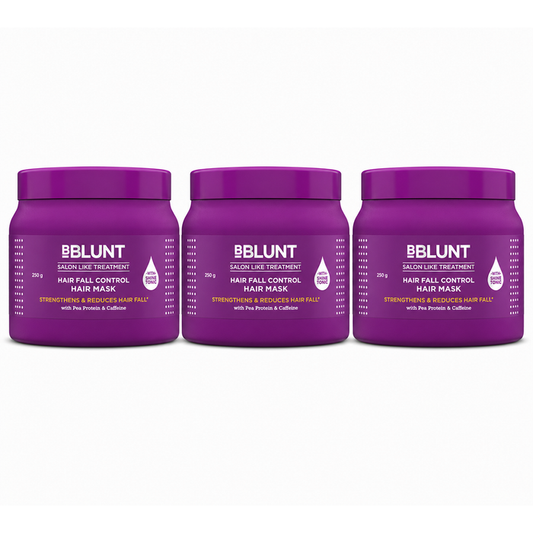 Hair Fall Control Hair Mask with Pea Protein & Caffeine for Stronger Hair -250 g(Pack of 3)