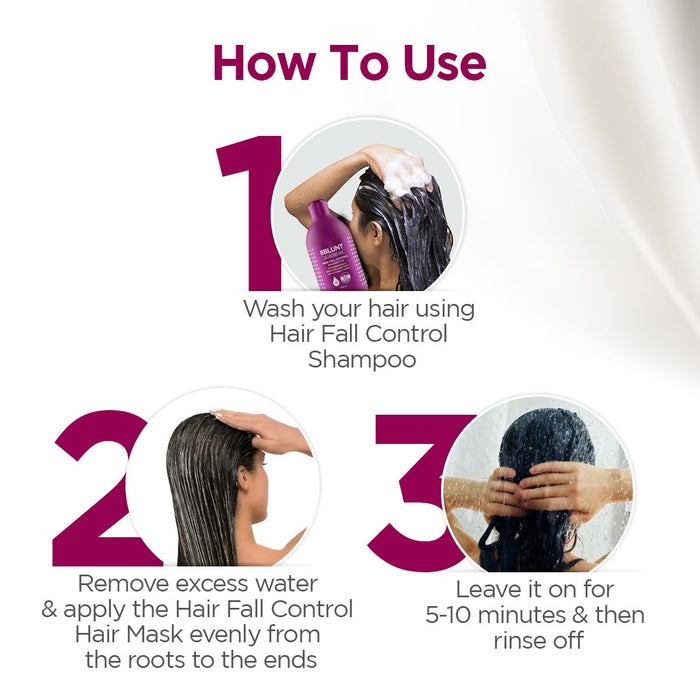 Hair Fall Control Hair Mask with Pea Protein & Caffeine for Stronger Hair -250 g(Pack of 3)