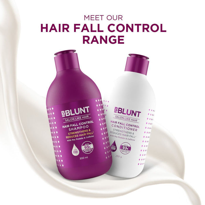 Hair Fall Control Shampoo with Pea Protein & Caffeine for Stronger Hair - 300 ml(Pack of 3)