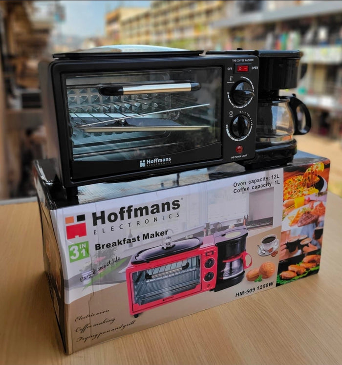 Hoffmans HM-509 3-in-1 Breakfast Maker 1250W