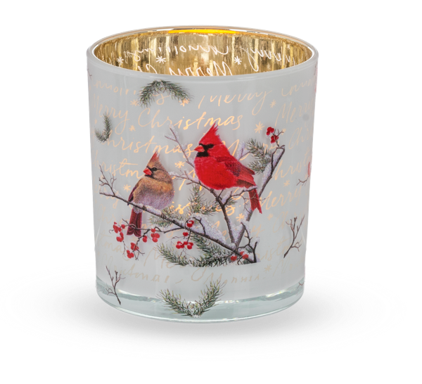 Holiday Cardinal Tealight Holder - Small