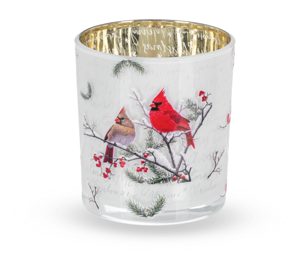 Holiday Cardinal Tealight Holder - Small