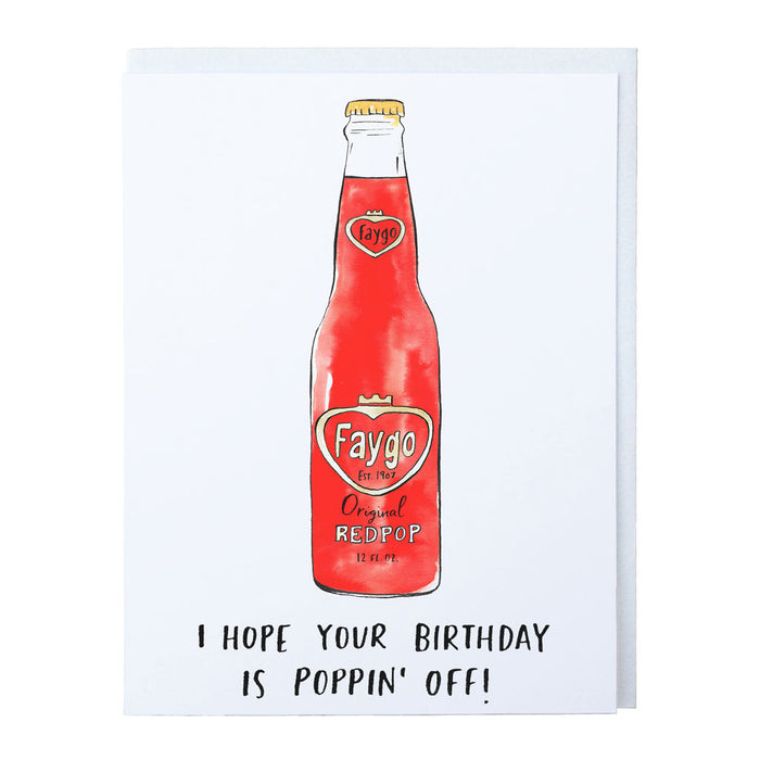 Hope Your Birthday is Poppin' Card - City Bird