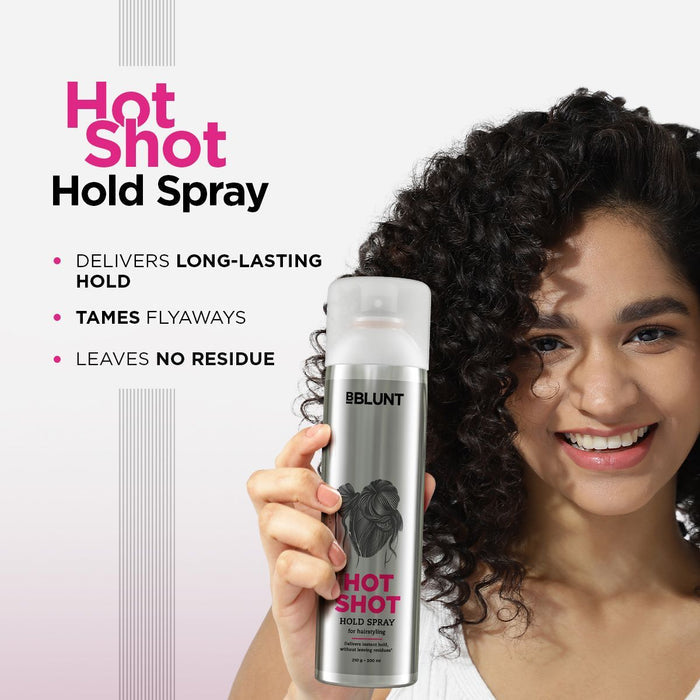 Hot Shot Hold Spray for Instant & Firm Hold - 300 ml(Pack of 3)