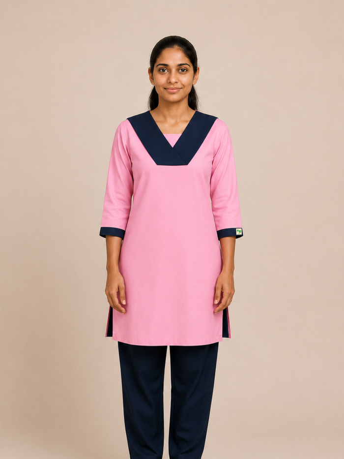 HOUSEKEEPING PINK DRESS FOR WOMEN
