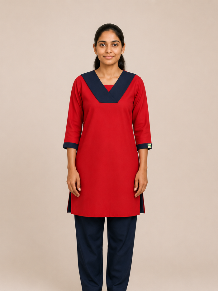 HOUSEKEEPING RED DRESS FOR WOMEN